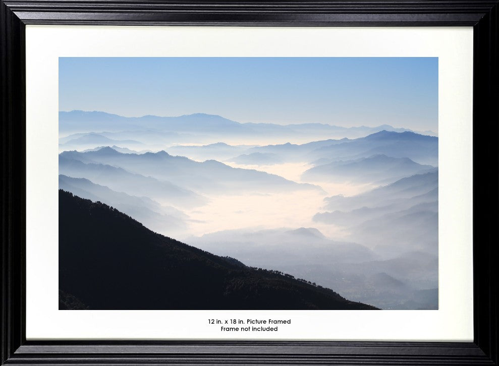 Layers of Mountain and Fog