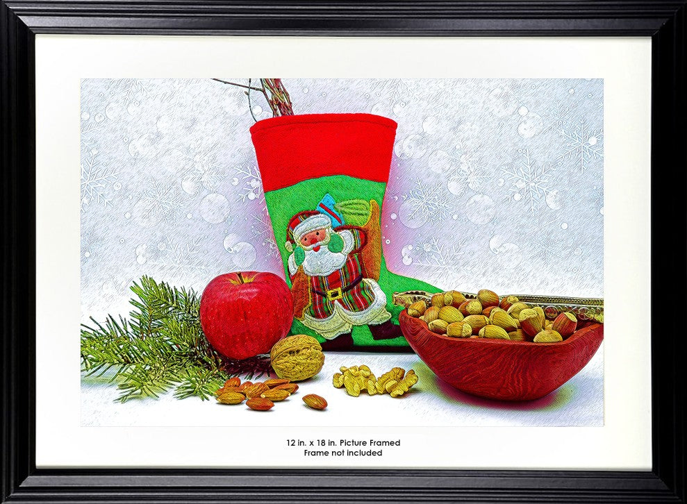 A Traditional Christmas Stocking.