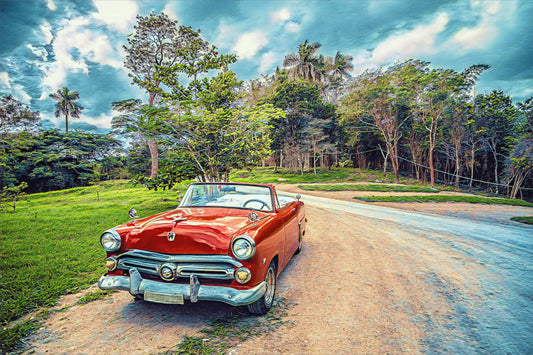 A Classic Red Car