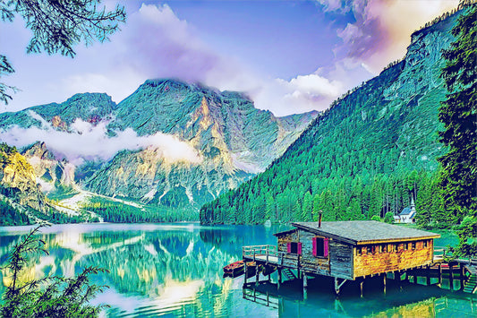 Mountain Lake & Hut